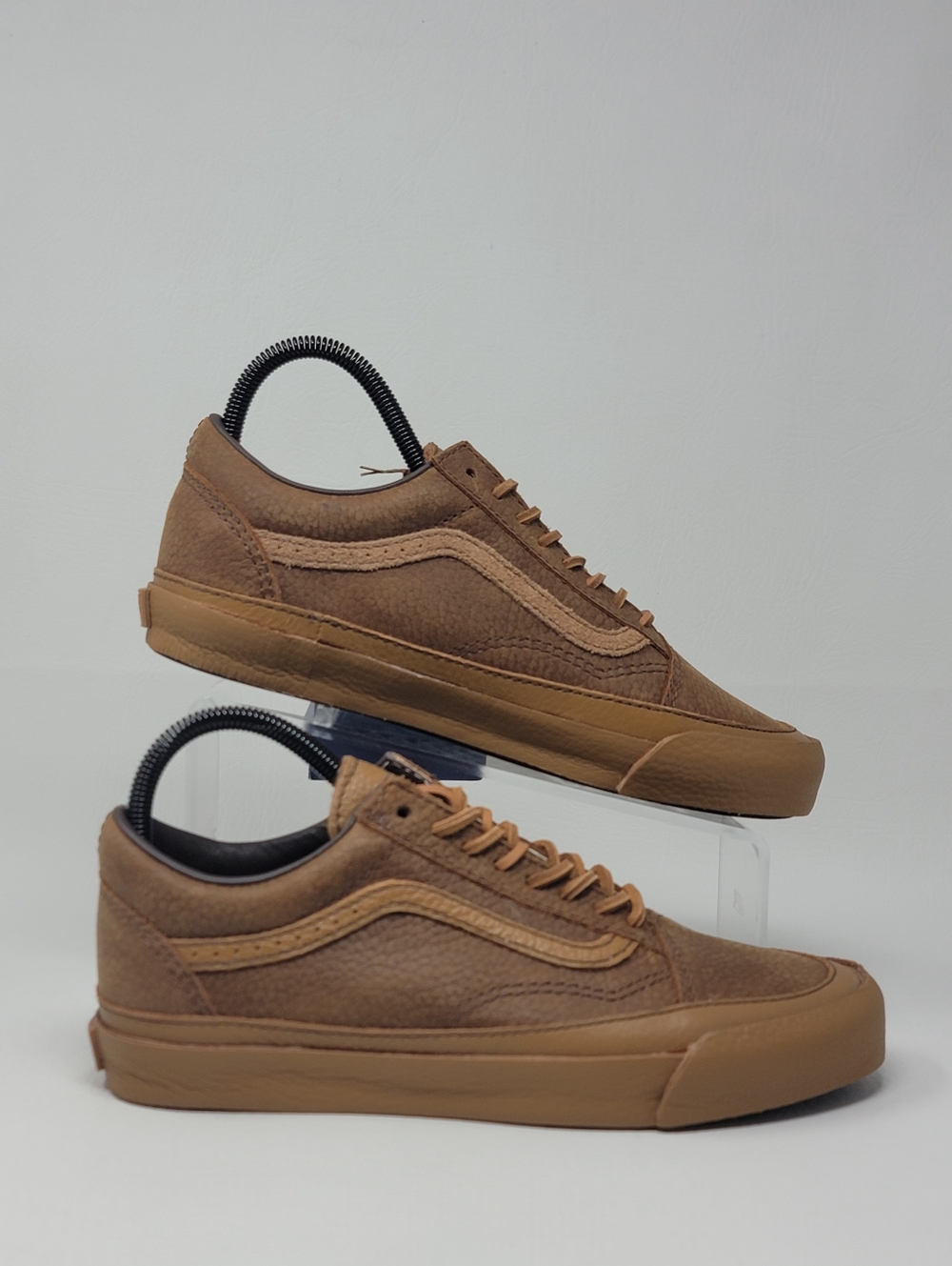 Vans Premium Old Skool Shoe Lifestyle Icon Leather Sneakers Men's Size 8 New - Picture 2 of 11